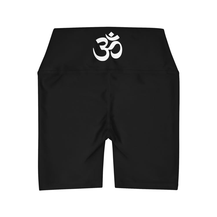 OM High Waisted Yoga Shorts /BLK