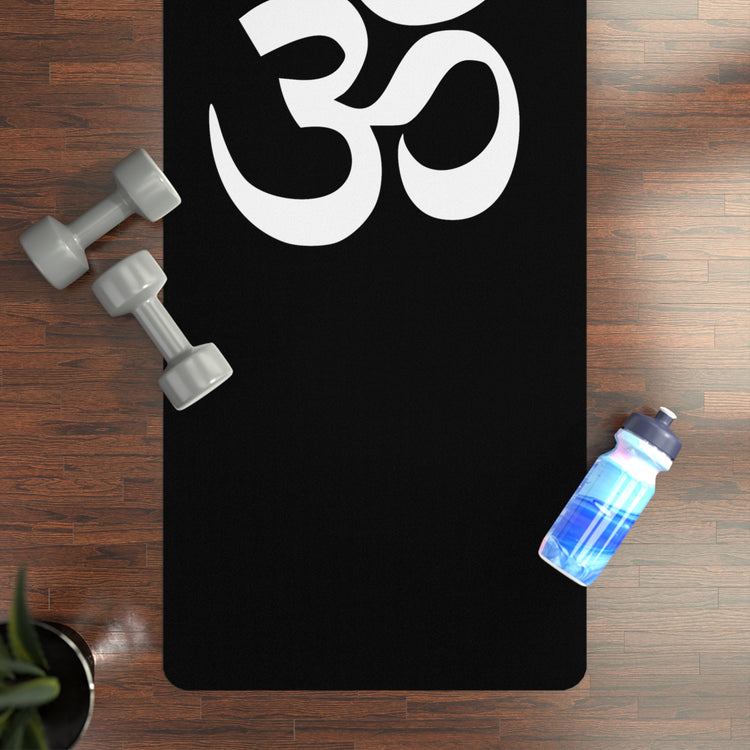 OM Rubber Yoga Mat /BLK