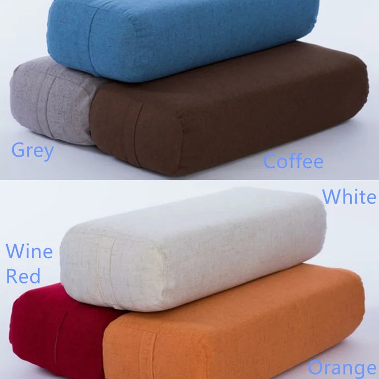 JayCreer Yoga Bolster Rectangular - Washable Cover Organic Cotton