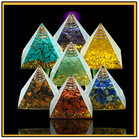Natural Crystal Pyramid Reiki Healing Energy Quartz